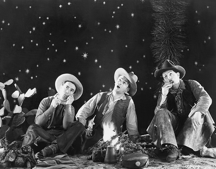 cowboys looking bewildered